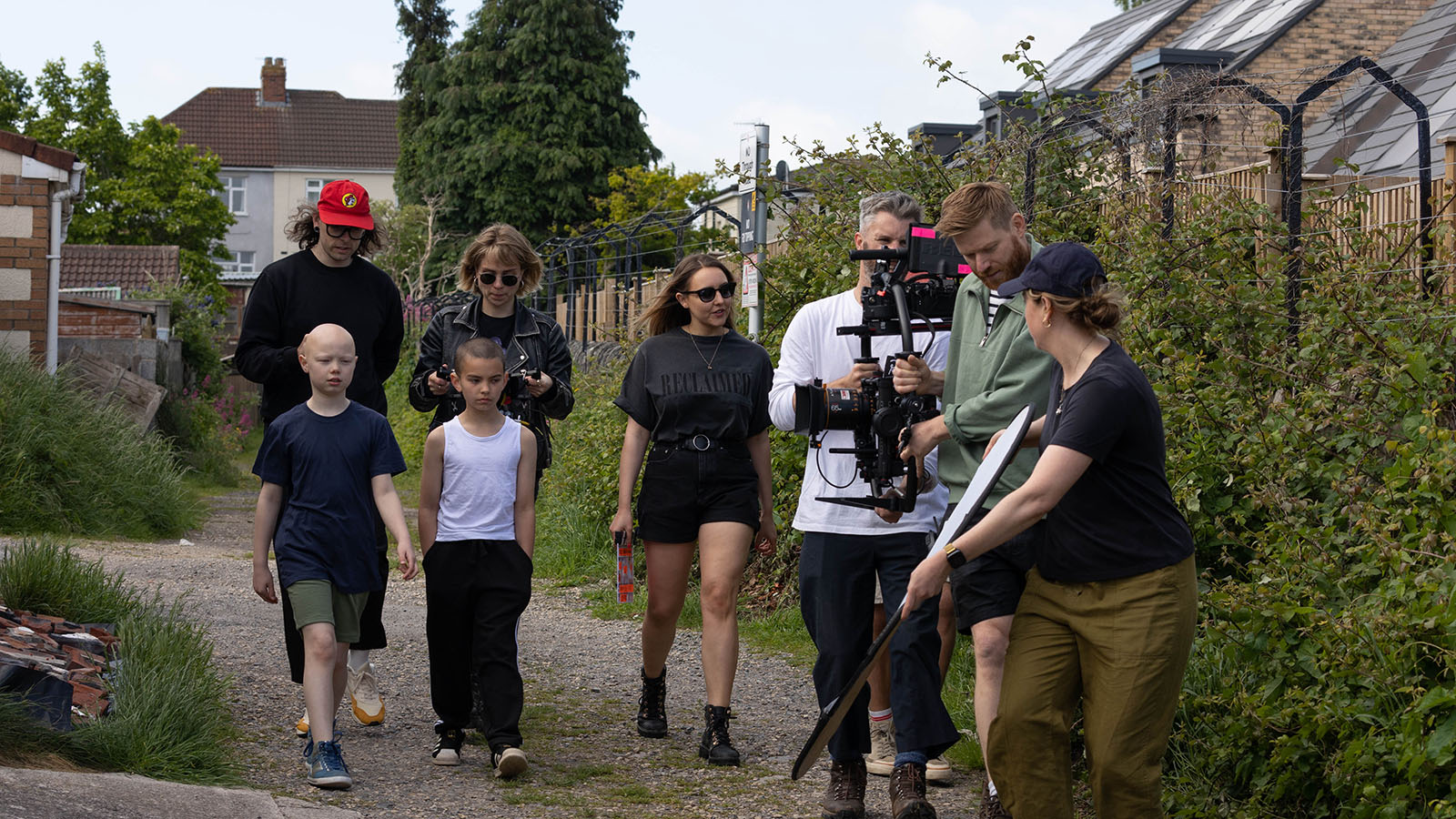 Video production still from IDLES